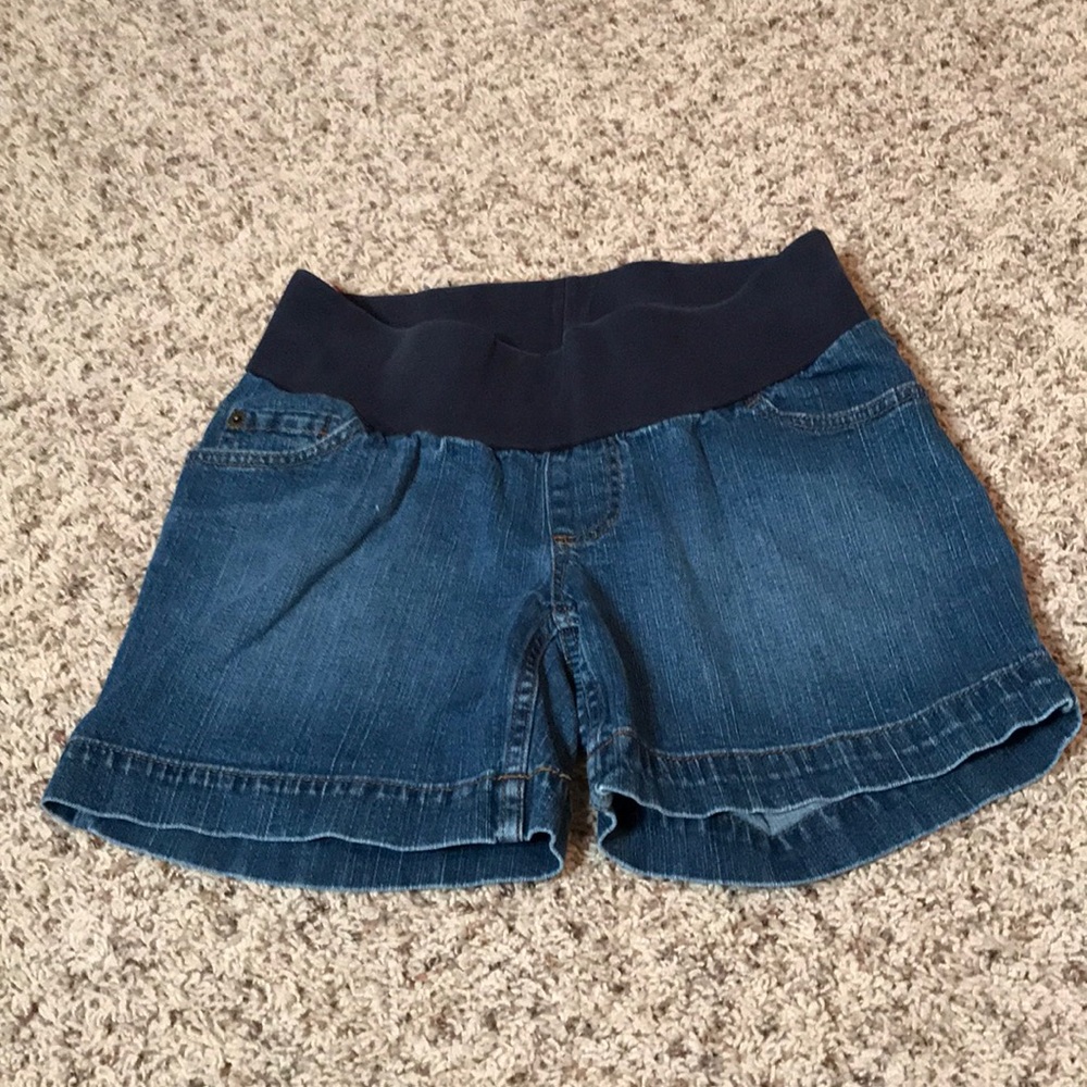 Motherhood maternity jean shorts